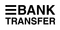Bank Transfer a forma do pagamento